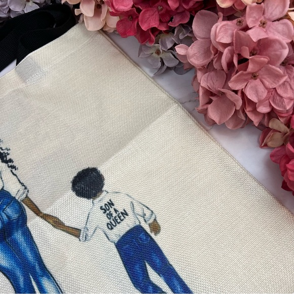 Eco-Friendly Mother Son Queen and Prince Folding Tote Bag - Picture 7 of 14